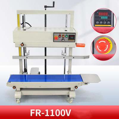 전기 FR-1100V 자동 수직 연속 밴드 봉쇄기 플라스틱 필름 큰 가방