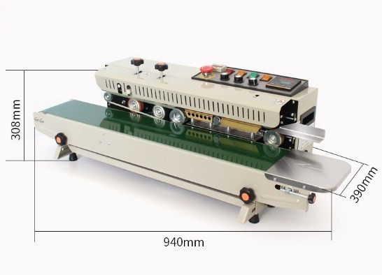 220V/110V 전압에서 데스크톱에서 포지 밀폐를위한 연속 밴드 플라스틱 가방 밀폐기
