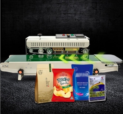 긴 사용 기간 자동 플라스틱 가방 연속 밀폐 기계 밴드 밀폐기 L820*W400*H305mm