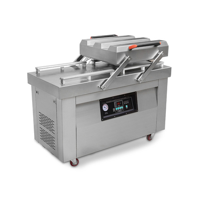 800W 밀폐력 DZ-500/2SA 자동 듀플 챔버 육류 진공 포장 기계