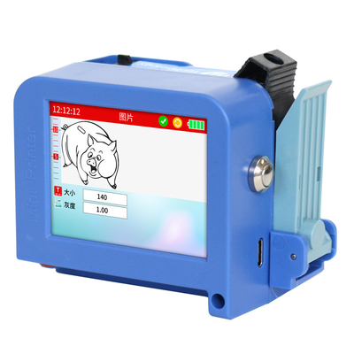 블랙 솔벤트 잉크 카트리지와 함께 220x130x50mm 스마트 휴대용 미니 열 프린터