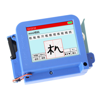 블랙 솔벤트 잉크 카트리지와 함께 220x130x50mm 스마트 휴대용 미니 열 프린터