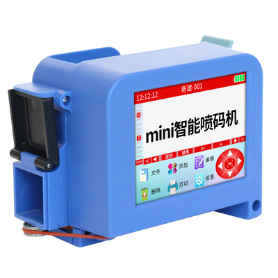 블랙 솔벤트 잉크 카트리지와 함께 220x130x50mm 스마트 휴대용 미니 열 프린터