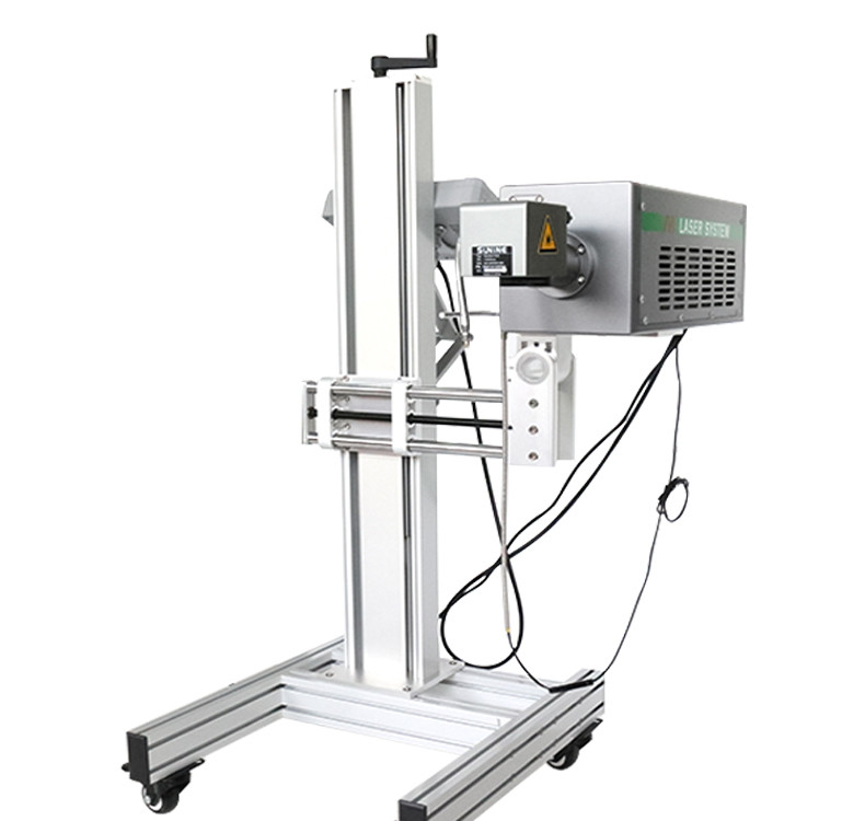 음료 산업용 40W 레이저 프린터용 단일 색상 CO2 레이저 표시 기계