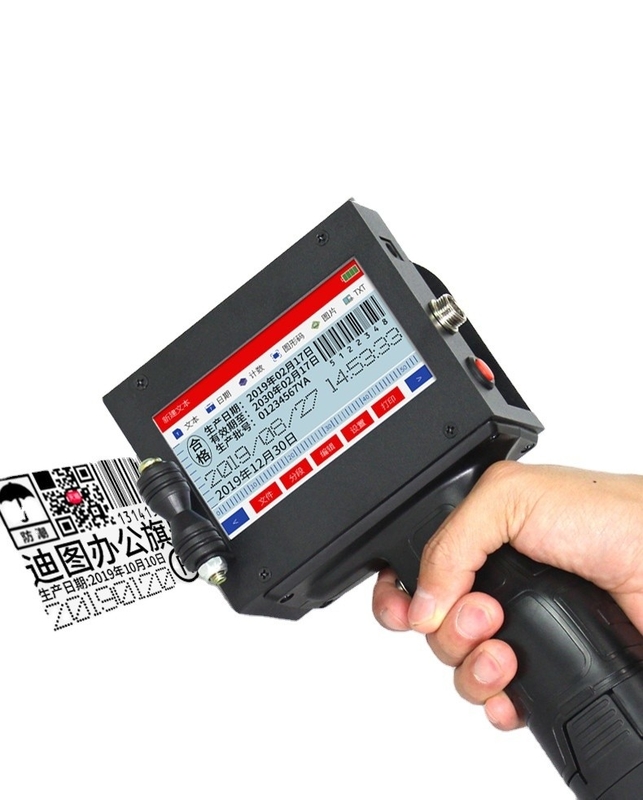 25.4mm 휴대용 대량 코딩 프린터 기계 휴대용 잉크젯 프린터 총판 타입 TIJ 프린터