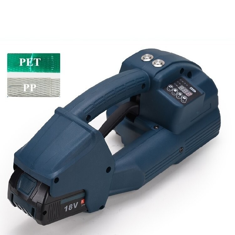 0.5-1.2mm 스트랩 두께 전기 PP PET 스트랩을 위한 뜨거운 녹기 휴대용 스트랩 기계