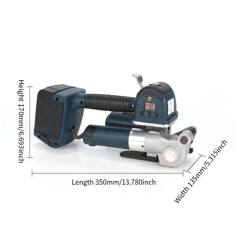 듀얼 배터리 휴대 용접 전기 스트랩링 도구 13-19mm/25mm 스트랩링 기계